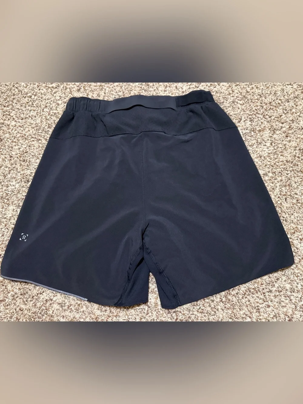 lululemon athletica Black Athletic Running Shorts- Liner Removed Mens Small